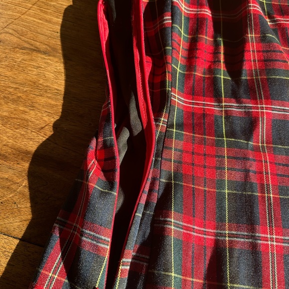 Cider Red and Black Plaid Dress - Picture 6 of 9